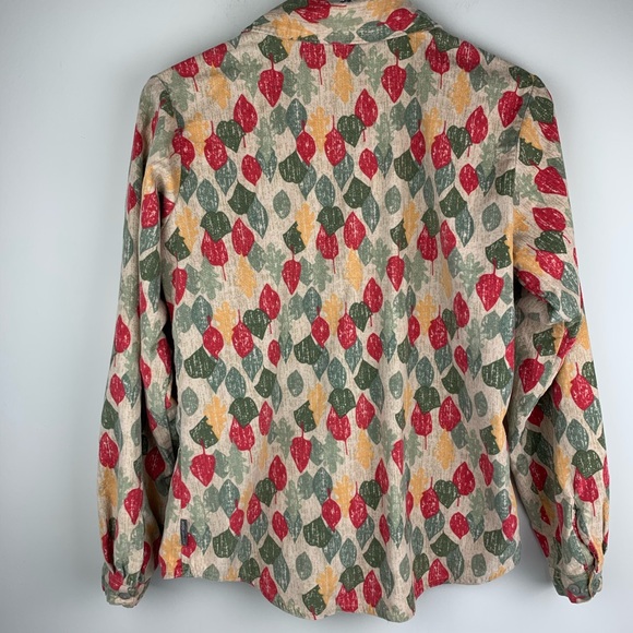 Woolrich Fall Leaves Button Down Small Shirt - Picture 8 of 8